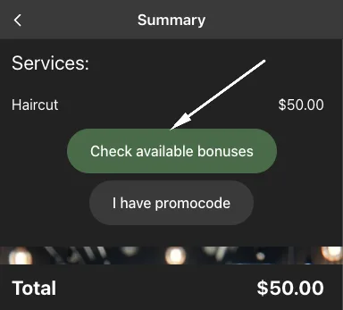 Check available bonuses